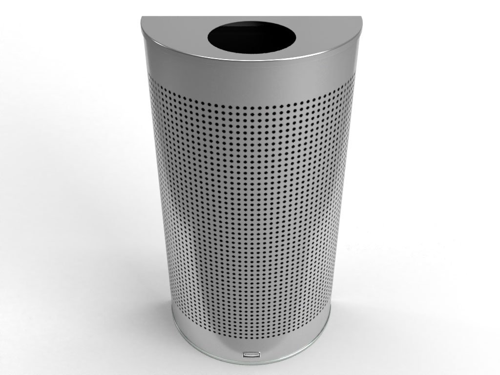 12 Gal Perforated Stardust Silver Metallic