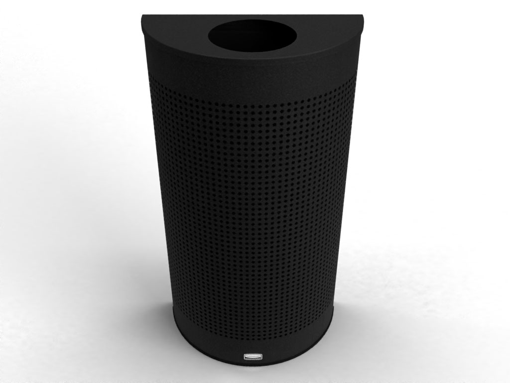 12 Gal Perforated Textured Black