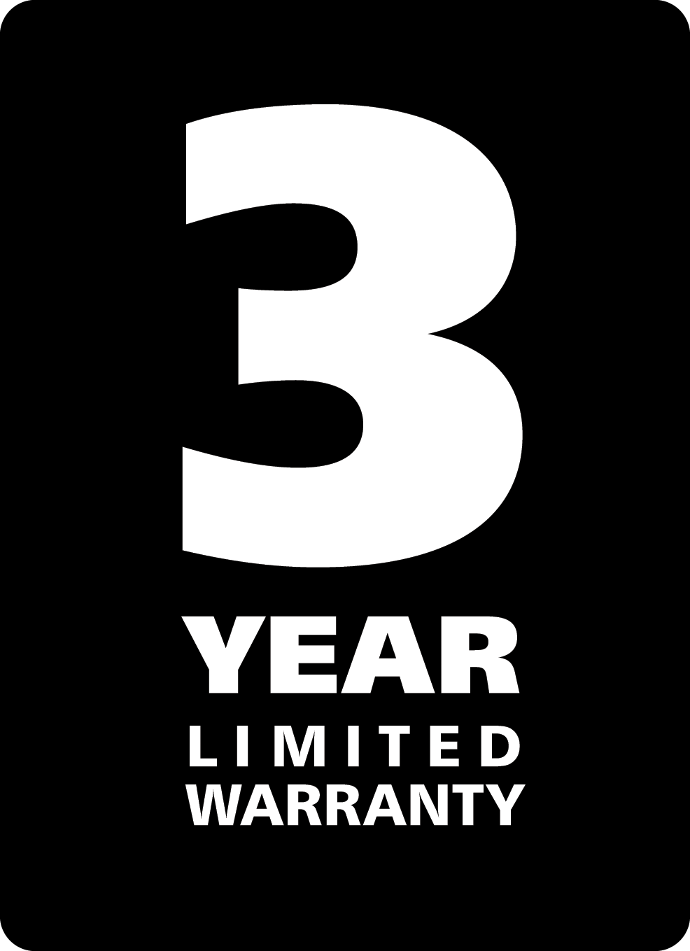 3-Year Limited Warranty